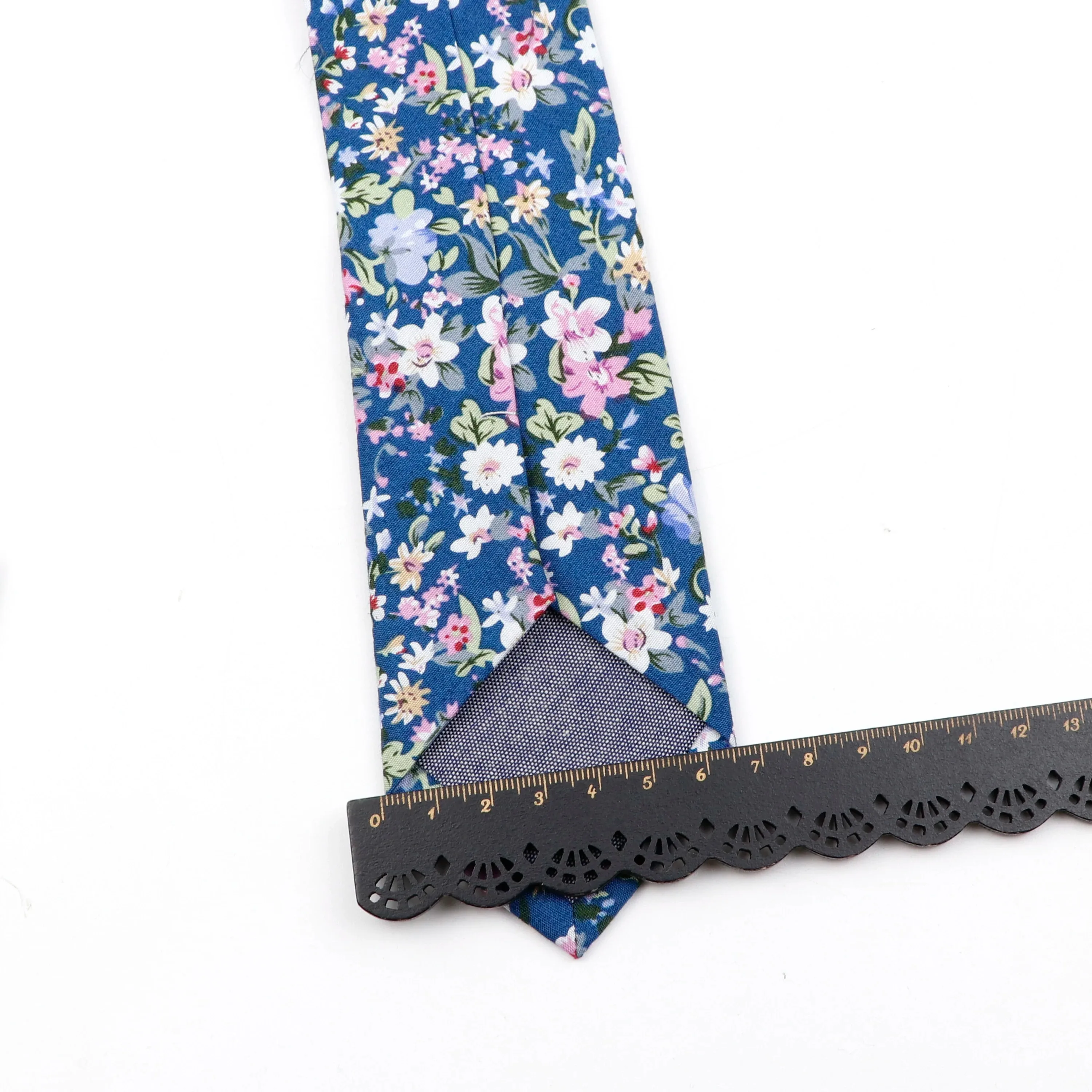 New Men's Women's 7cm Artistic Stylish Woven Tie Casual Classic Flower 100% Pure Cotton Necktie Wedding Party Accessories Gifts