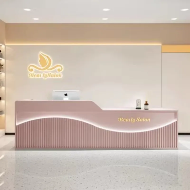 Shop Beauty Reception Desks Industrial Unique Hotel Display Reception Desks Corner European Design Scrivania Trendy Furniture