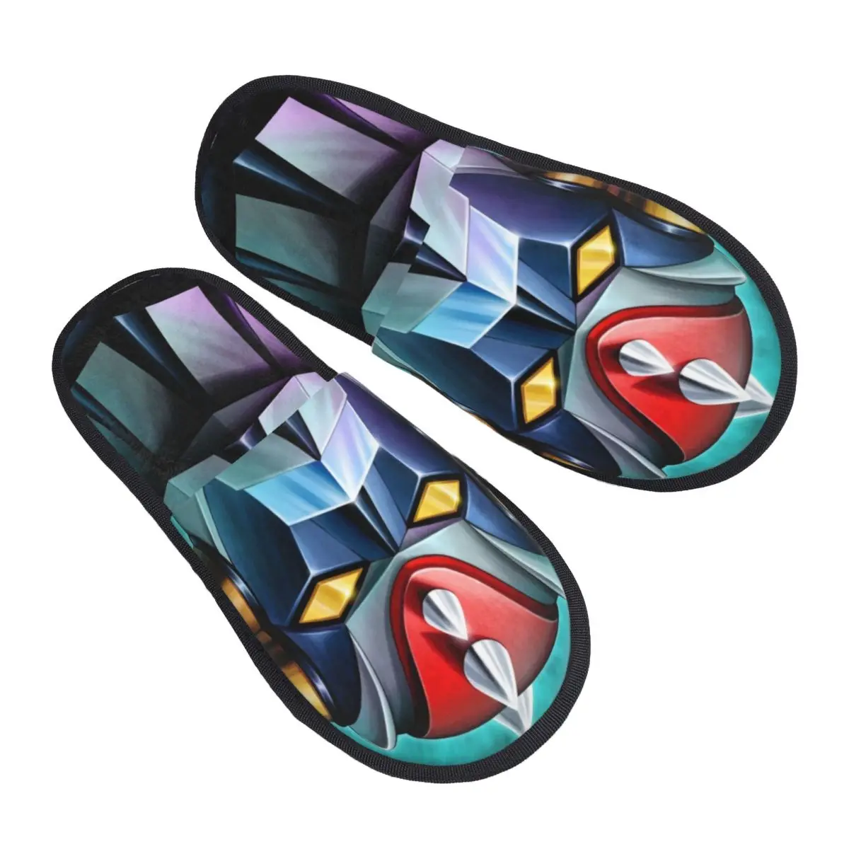 Zapatillas de espuma viscoelástica con Robot G-Grendizeres Goldrake UFO personalizadas, zapatillas de casa de Manga de Anime suaves y cálidas para mujer