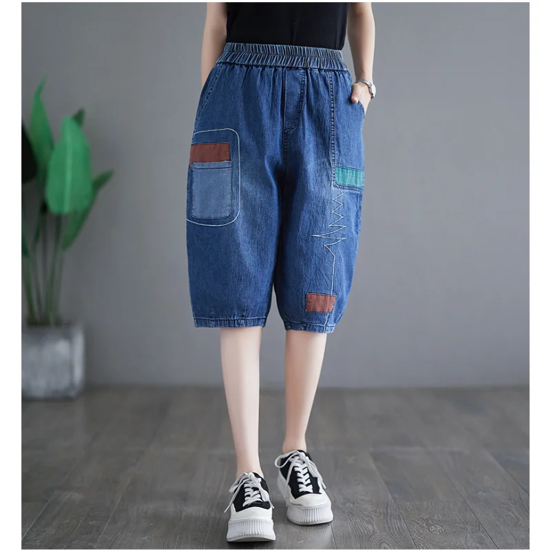 

Dark Blue Womens Jeans High Waist Vintage Straight Baggy Denim Pants Streetwear American Style Fashion Wide Leg Denim Trouser