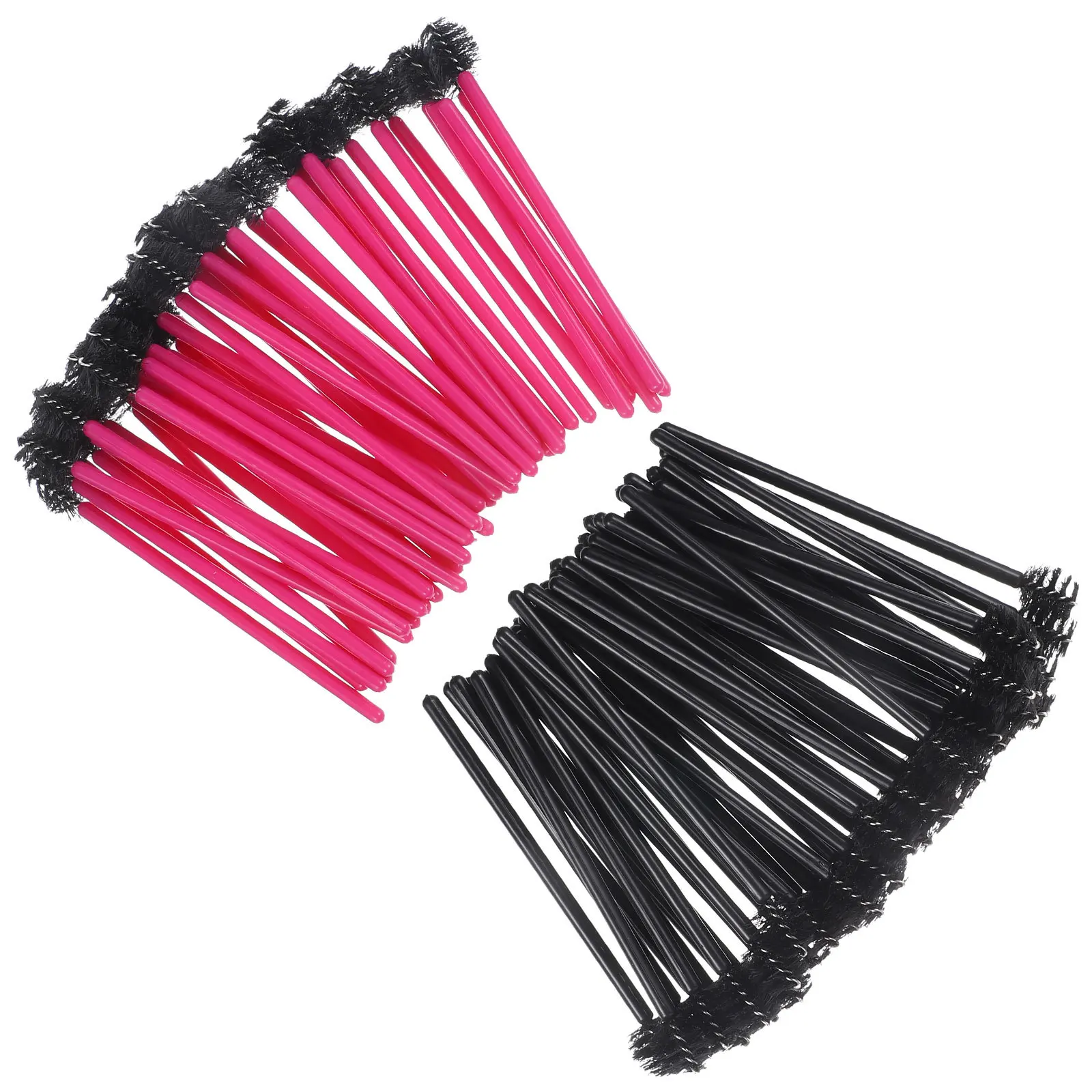 100本のまつげブラシ 肌に優しい軽量アプリケーター 毎日のメイク練習や外出先での使用に