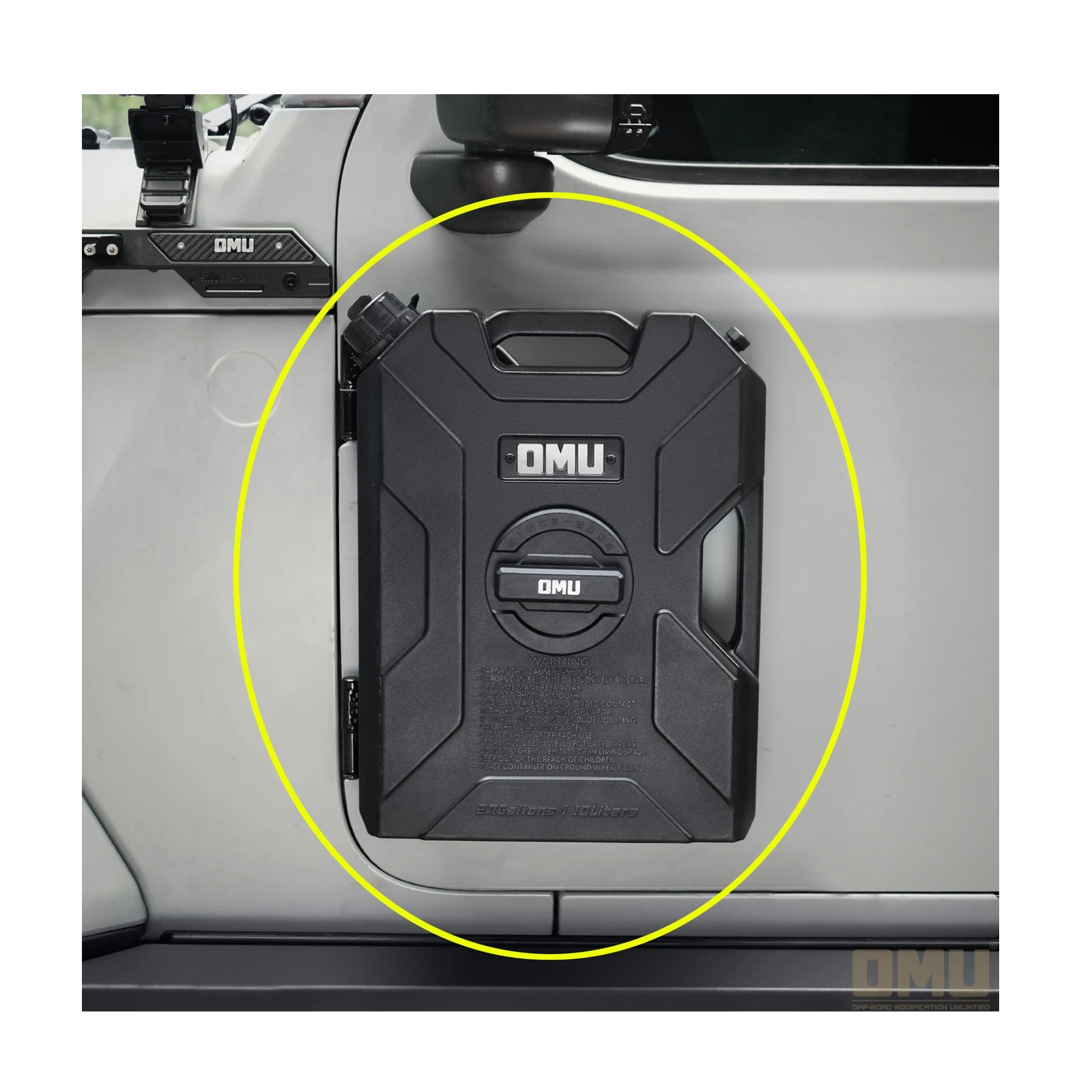 

Lantsun OMU014 резервуар для воды на боковую дверь с кронштейном для джипа для Wrangler JK JL JT 10L