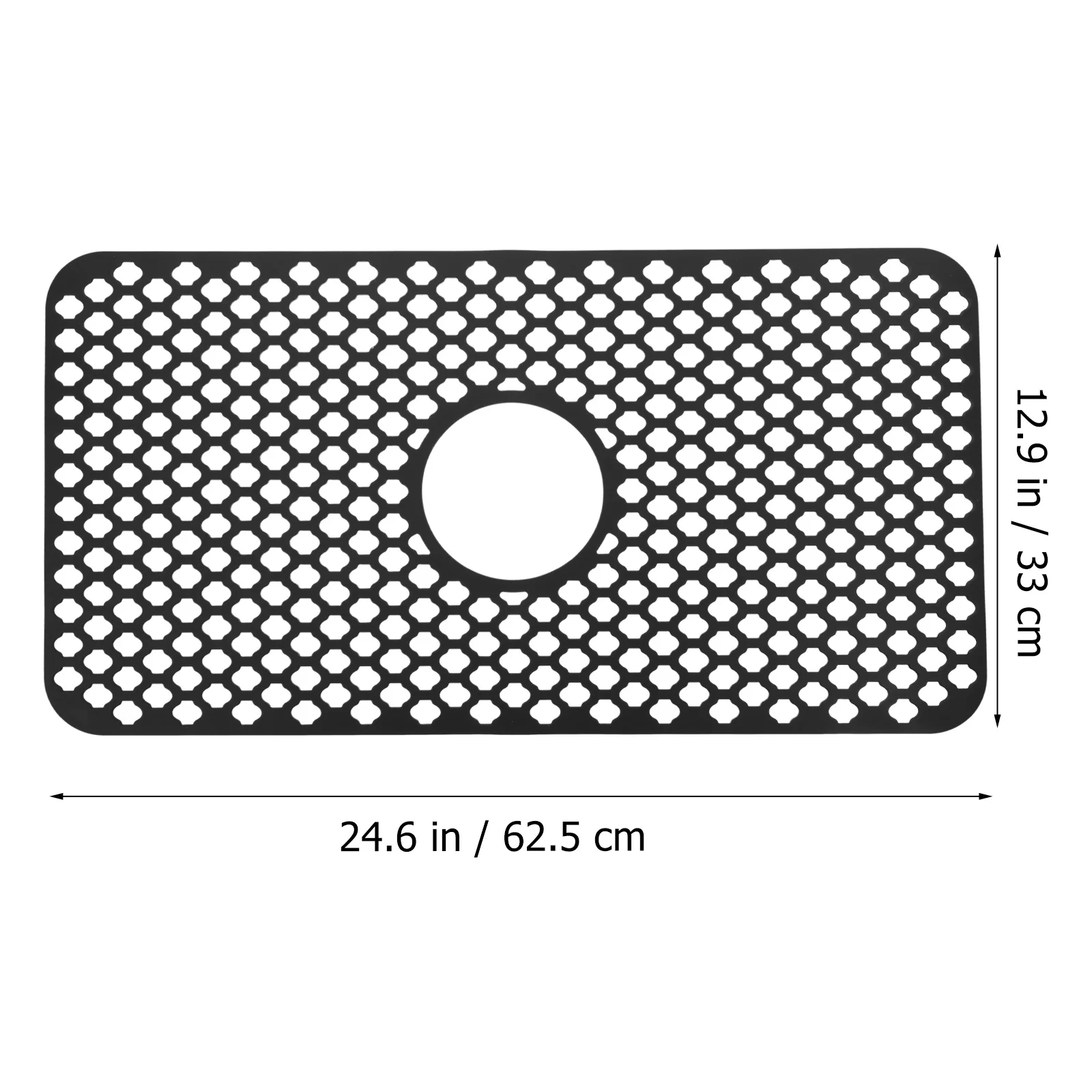 

Sink Drain Mat Long Silicone Hollow Draining Cushion For Kitchen Sink Protector Non-Slip Countertop Pad Filter Mat Home