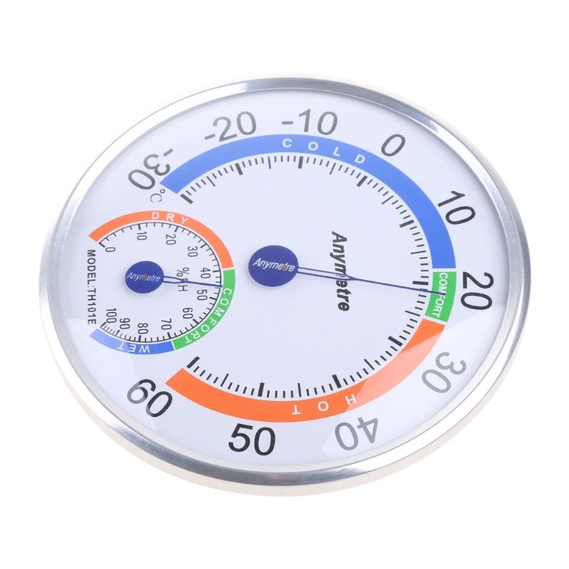 Compact Hygrometer Thermometer Indoor Outdoor Moisture Thermometer Humidity Gauge Meter for Patio Pool Kitchen