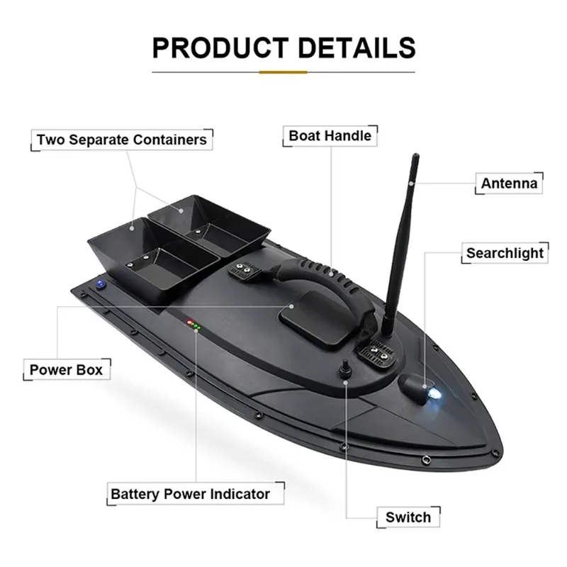 Flytec RC Boat 2011-5 Fish Finder Fish Boat 1.5kg 500m Remote Control Fishing Bait Boat RC Toys 5.4km/h