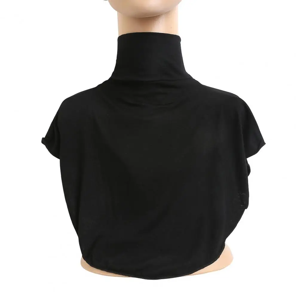 Cubierta de cuello con ramillete para mujer, elegante cubierta de cuello alto para hombre, jersey de cuello alto suave, cuello falso