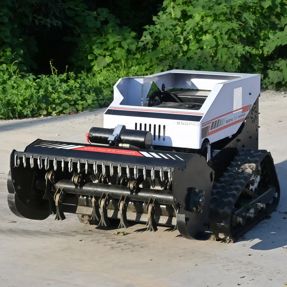 CE EPA Approved All-Terrain Agriculture Diesel Engine Remote Control Robot Flail Lawn Industrial DIY Cordless Electric Grass