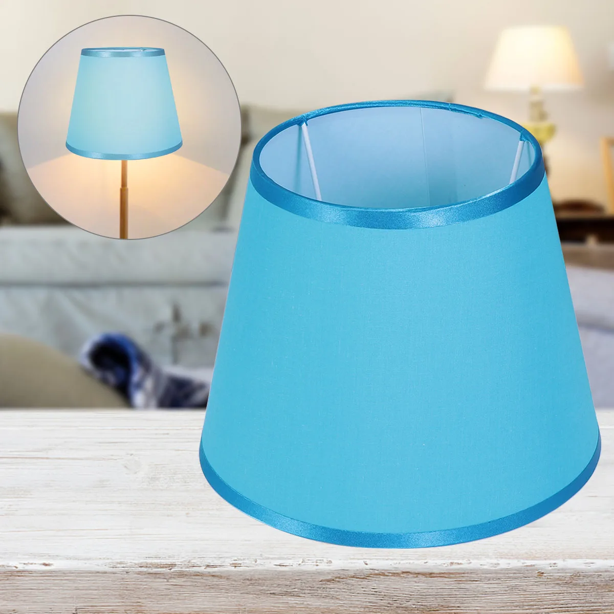 

1pc Cloth Lamp Shades Table Lamp Cover For Home Bedroom Decorative Light Covers Dust Protection Warm Atmosphere