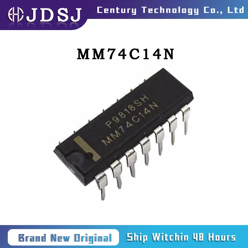 1PCS/10PCS/50PCS/100PCS MM74C14N IC INVERT SCHMITT 6CH 1IN 14MDIP Brand New Original Chip