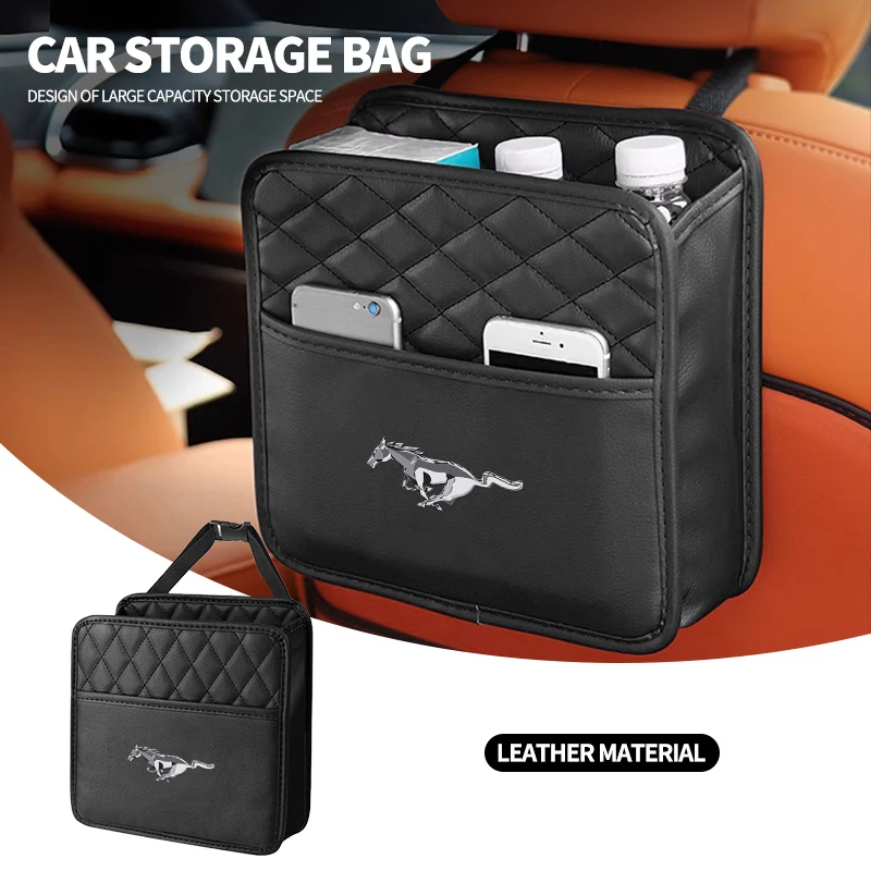 Car Organizer Multi-functional Car Seat Storage Bag For Ford Mustang Shelby Edge Kuga Transit Fiesta Mondeo Ghia Fusion Ghia