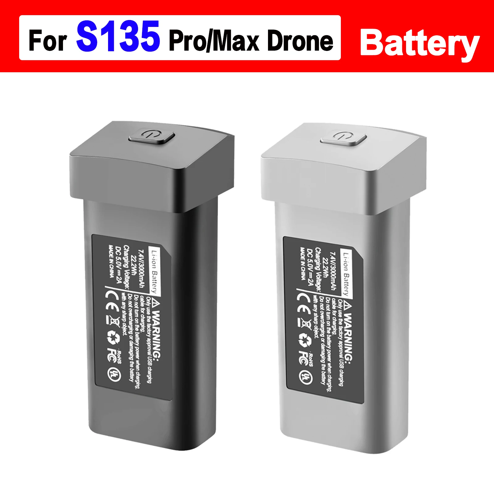 

S135 Drone Battery 7.4V 3000mAh Spare Original Battery For S135 Mini Dron Accessories Parts