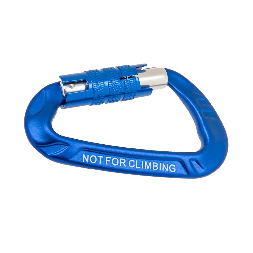 Screw Carabiner Clip Aluminum Alloy Portable Locking Snap Hook for Camping Hiking Hammock Hanging Buckle