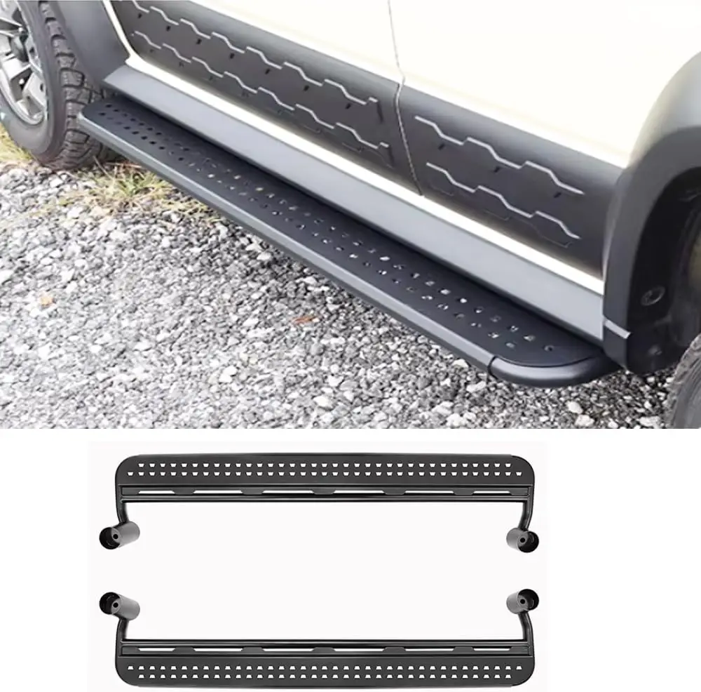 2pcs Steel Car Exterior Side Step Running Board For Suzuki Jimny 4-Door 5-Door JC74 2019-2026
