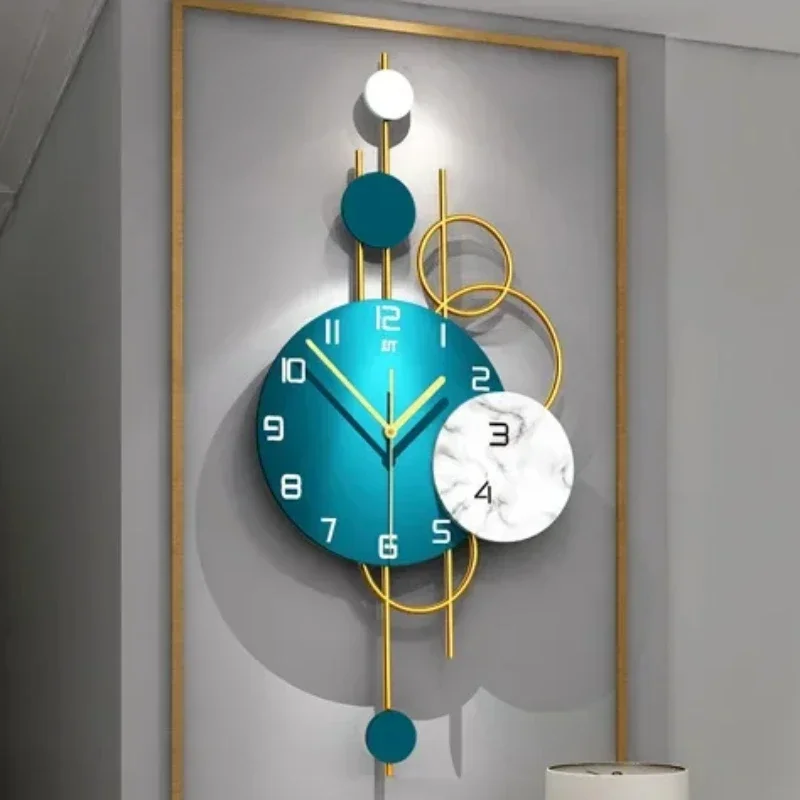 Luxury Living Room Modern Simple Wall Clock Home Decoration When Wall Clocks Creative Quartz Clock Ornaments Home Accessories