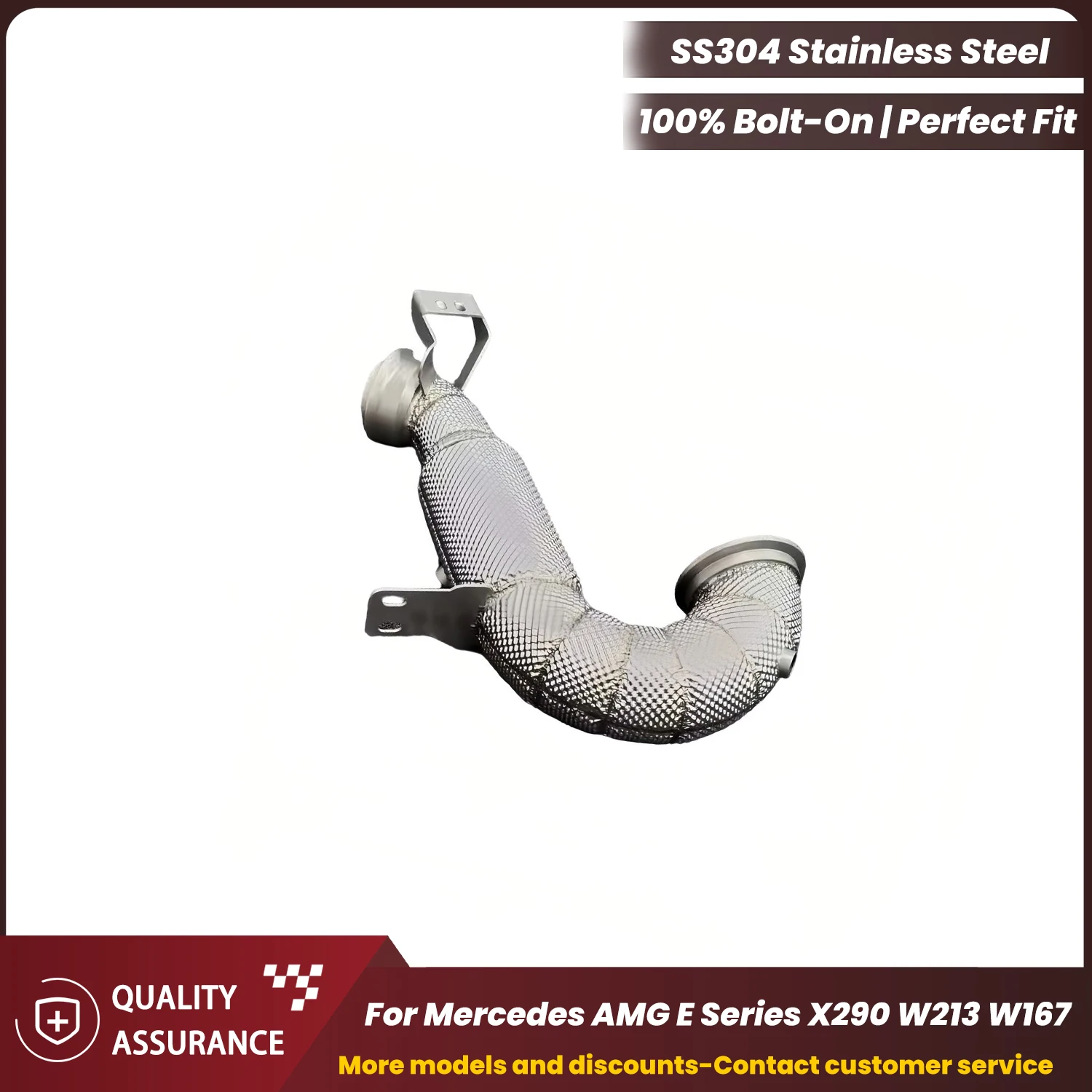 

ECCF Downpipe For Mercedes AMG E Series X290 W213 W167 Aggressive Exhaust Sound High Flow Performance Upgrade