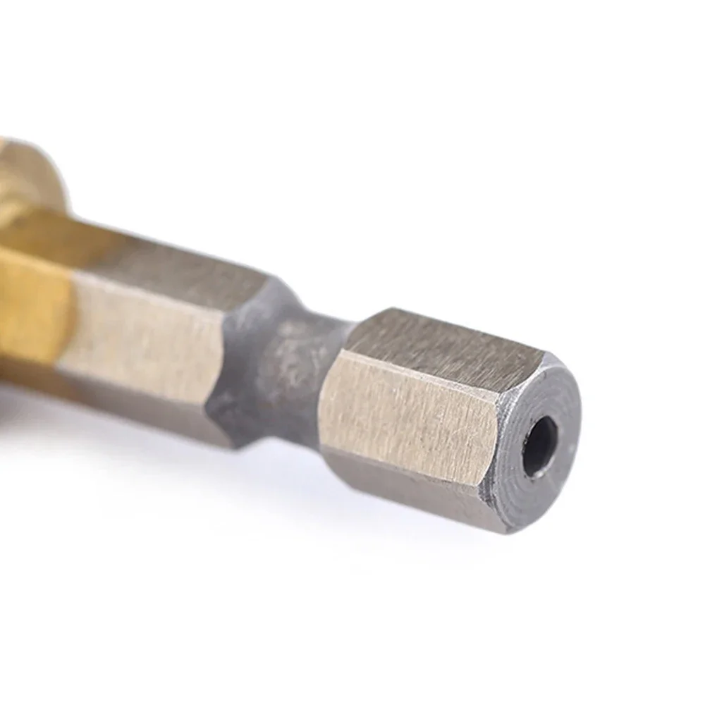 HSS Step Drill Bit 312mm for Power Tools Metal For Wood Plastic Brass Drilling with Multi Step Design for Accurate Holes