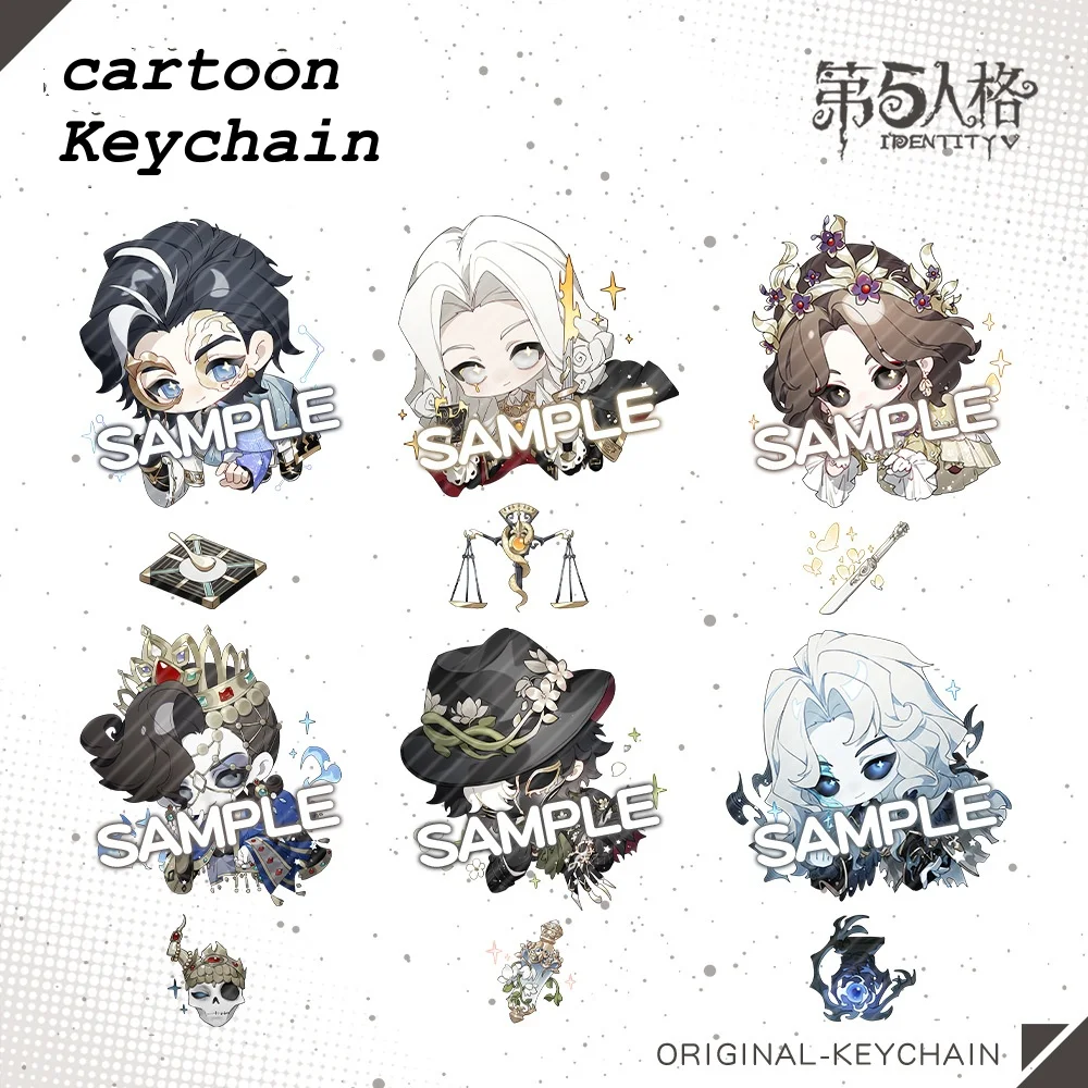 

Identity 5 anime keychain cute Joseph Fool Golden Fisherman Hermit Soul Night Watcher Doll Cartoon Acrylic Car Pendant