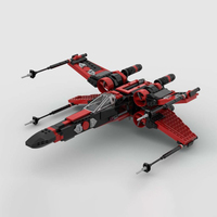 811PCS Star Plan Movie X-Wing space fighter model DIY creative ideas Child christmas toy Assembly Puzzle birthday Gift MOC-75218
