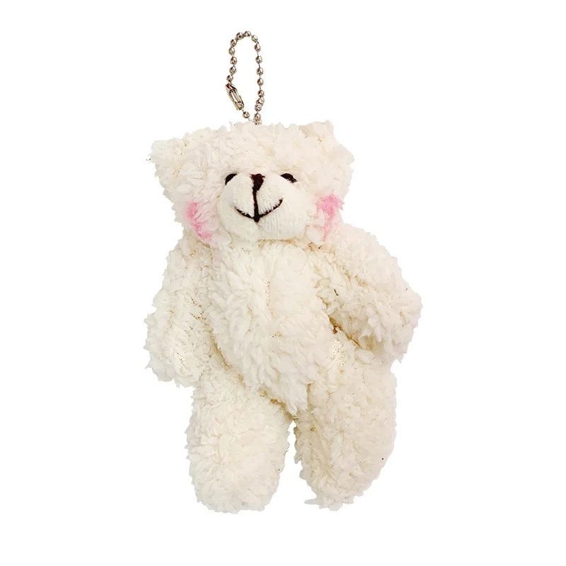 Cute Plush Bear Keychain Easy to Use Creative Hanging Doll Keychain for Birthday Anniversary Gifts