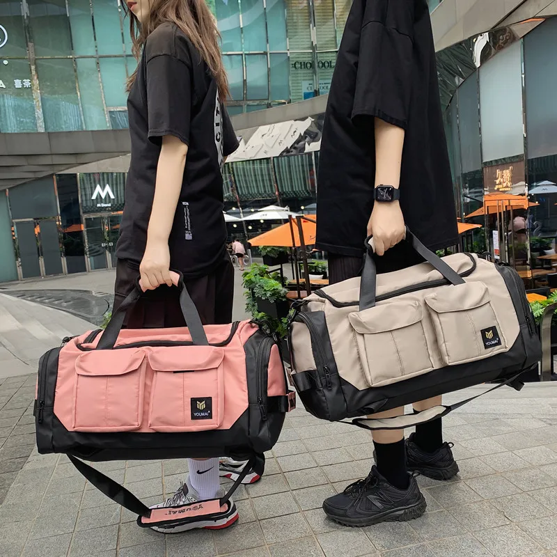 Travel bag men's large-capacity luggage bag business trip handbag cosmetics dry and wet separation sports fitness trendy