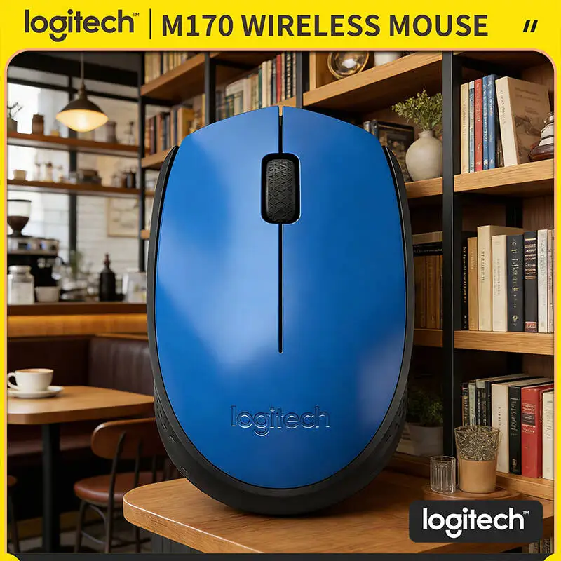 

Беспроводная оптическая мышь Logitech M170, отслеживание 1000 DPI, 12 месяцев автономной работы, USB-приемник 2,4 ГГц, радиус действия 10 м