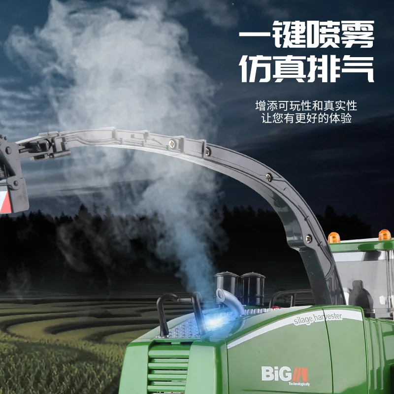 

1/24 Electric RC Harvester Car Simulation Farmer Vehicle Farm Transport Vehicle Children'S Gift Set For Boys