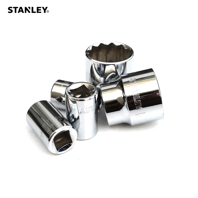 Stanley 1-Piece 12point 1/2 drive socket wrench inch 1/4 5/16 3/8 7/16 1/2 9/16 19/32 5/8 to 31/32 1 1-1/4 square socket gadget