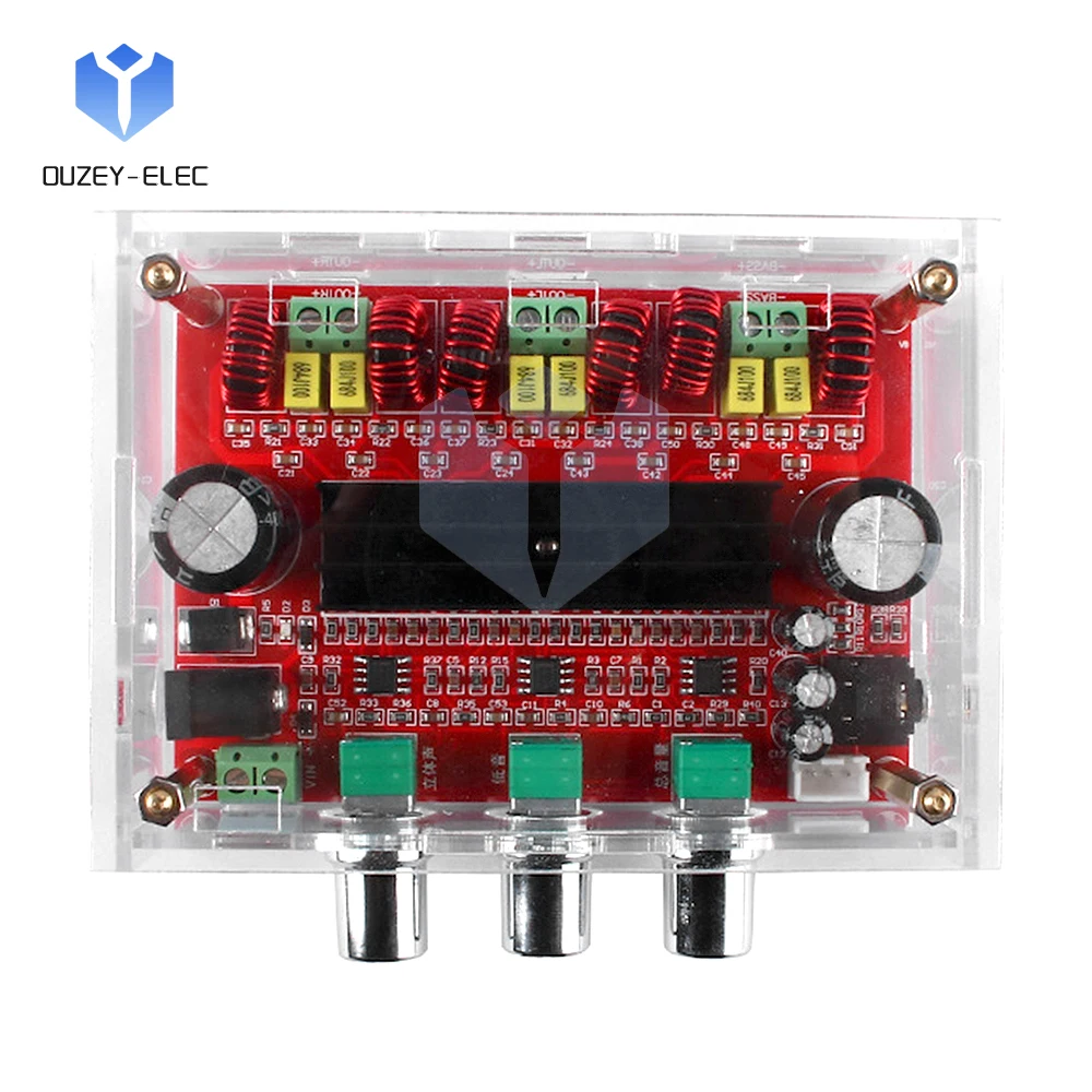 TPA3116D2 Digital Amplifier Board 80W*2+100W 2.1 Channel HiFi Stereo High Power Audio Amplifier Module Subwoofer With Shell