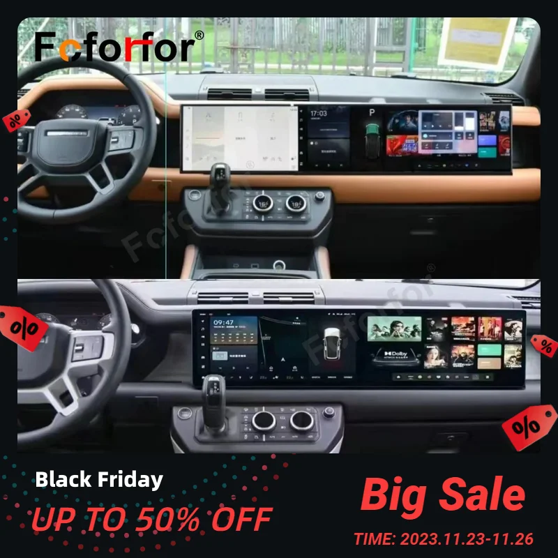 Upgrade The lastest Android Radio For Land Rover Defender 2020-2023 Co Pilot Car Radio GPS Navigation Multimedia Player Carplay