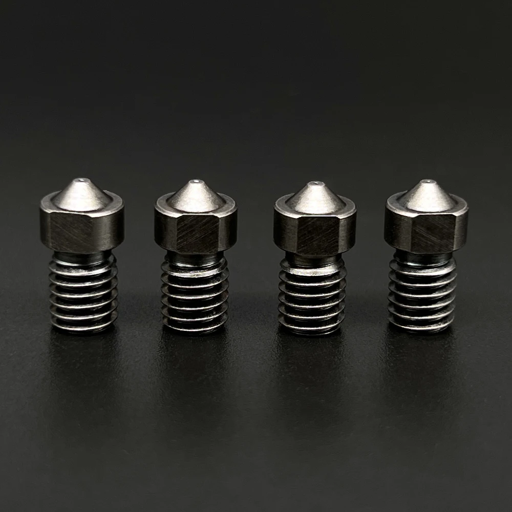 E3D V6 3D Nozzle Printer Parts Die Steel Nozzle V5 High Temperature Hardened Steel Nozzle M6 Thread 0.2/0.3/0.4/0.5/0.6 1.75mm