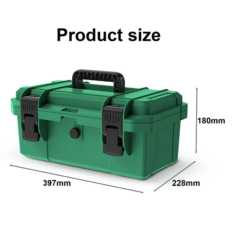 ABSJ-16Inch pp caixa de ferramentas à prova dwaterproof água profissional multifuncional eletricista armazenamento protetor à prova de choque mala caixa de ferramentas