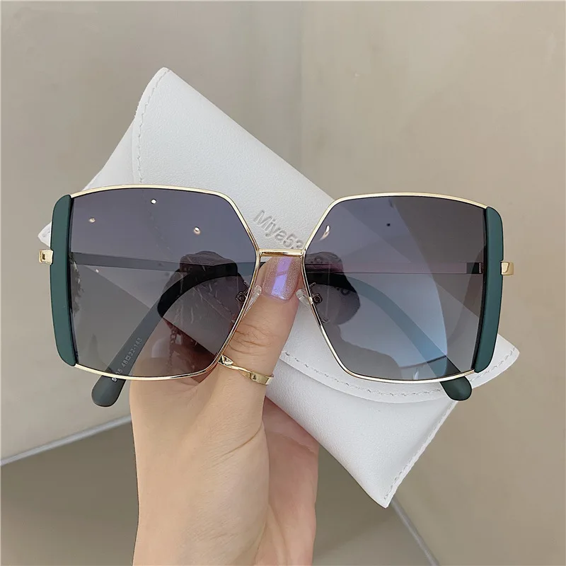 Square Sunglasses Women 2024 Vintage Brand Oversize Women\'s Sun Glasses Black Female Glasses Men.s UV400 Gafas De Sol