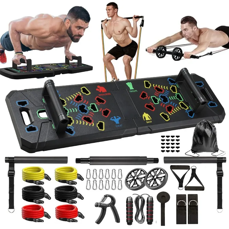 Multifunctional Pushup Stands Home Gym Chest Abs Shoulder Triceps Strength Training Full Body Workout Portable Fitness Equipment
