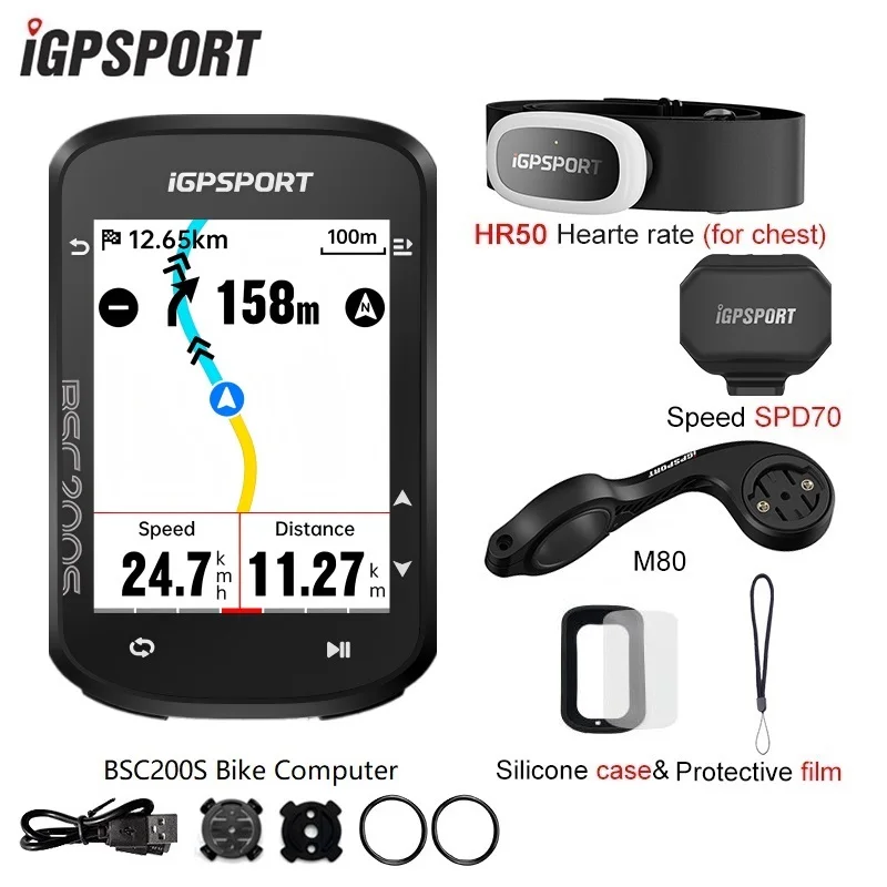 iGPSPORT BSC200S GPS Computer Cycling Wireless Speedmeter Colorful