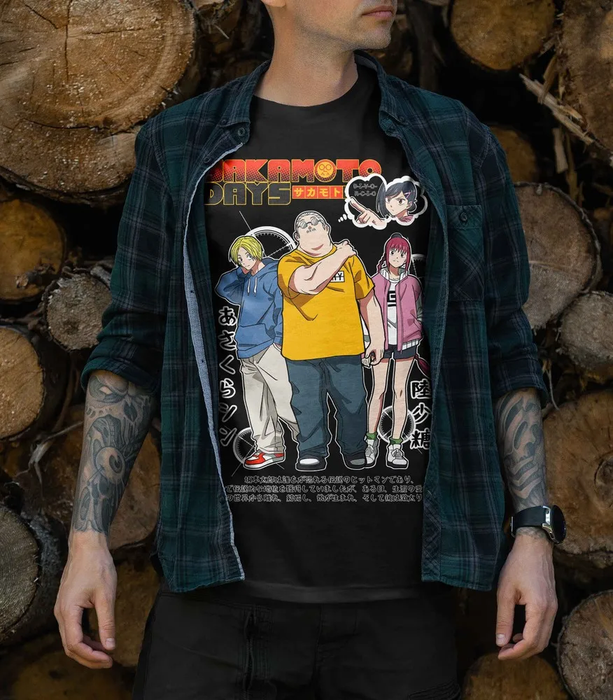Sakamoto T-Shirt Days Taro Sakamoto Nagumo Sakamoto Days Gift Shirt All Size 437 - Image 4