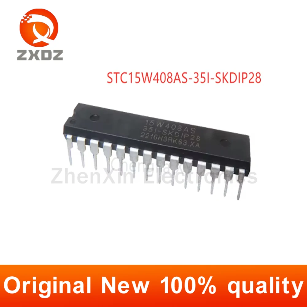 New original STC15W408AS-35I-SKDIP28 STC15W408AS DIP-28 microcontroller MCU In stock