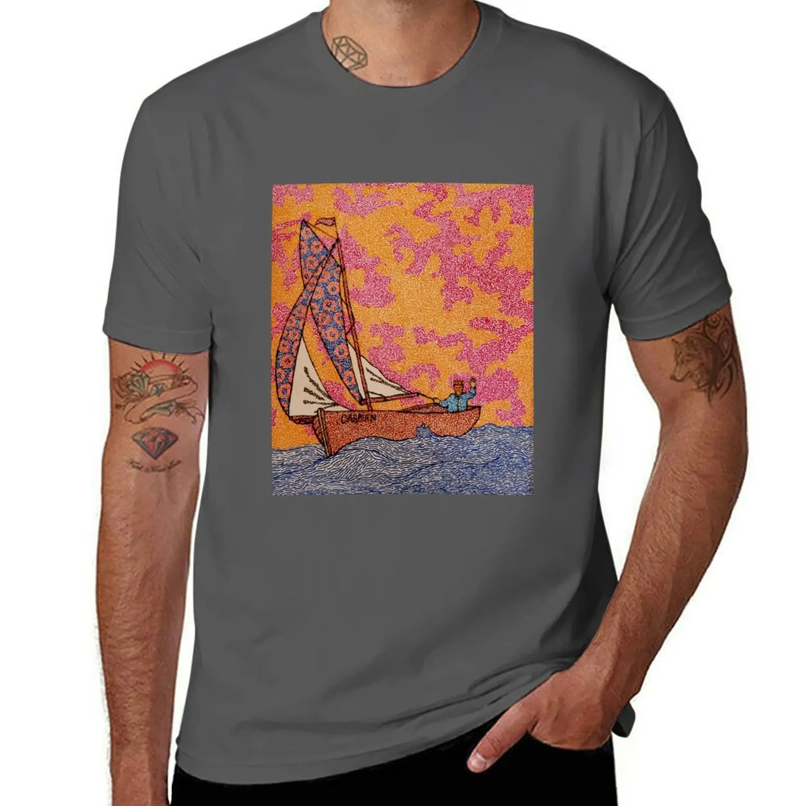 

Prince Caspian at Sunset T-Shirt Basic Casual Short Sleeve Cotton Shirt