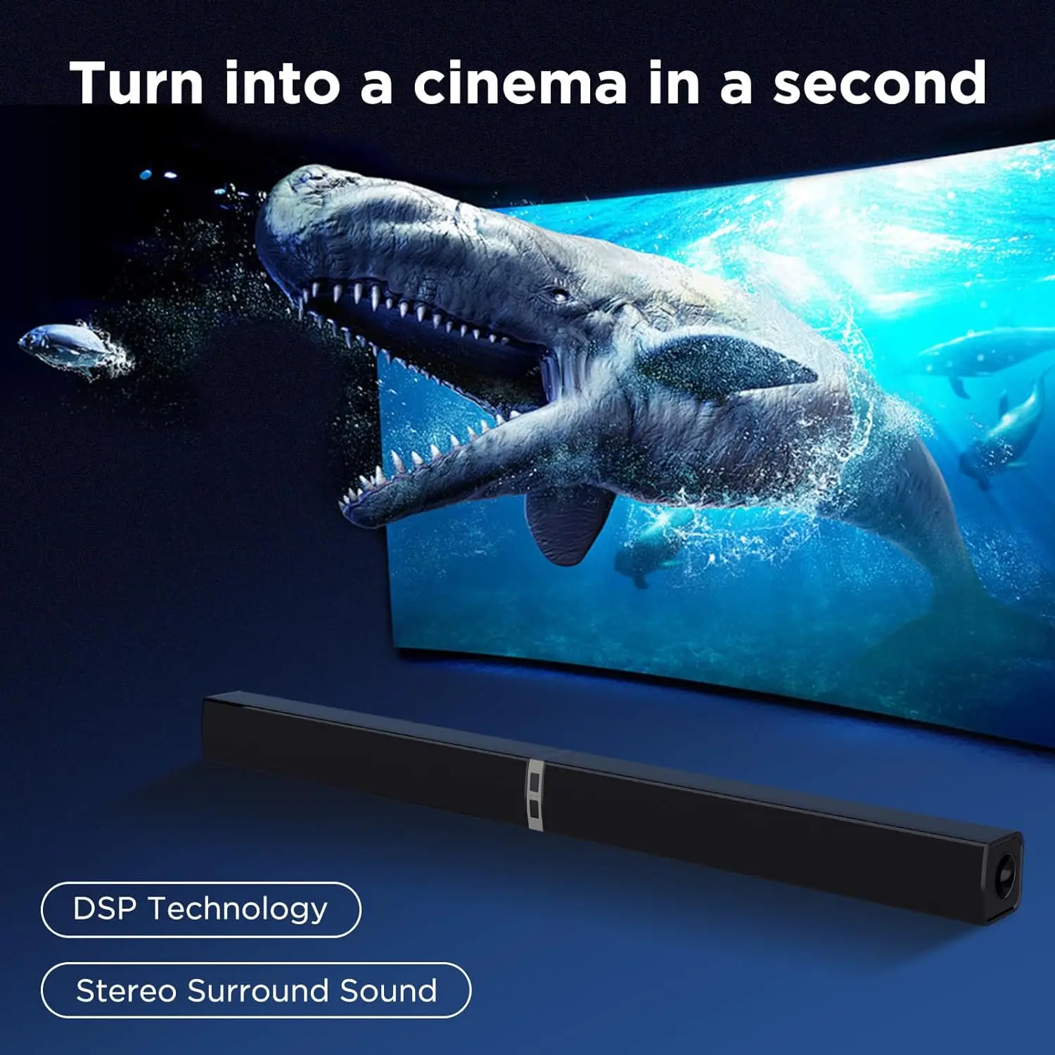 KY2020D Soundbar قابل للفصل للتلفزيون ، القناة ، الصوت المنزلي ، أشرطة الصوت المحيطي ، مع قوس ، بصري ، AUX ، 2 في 1