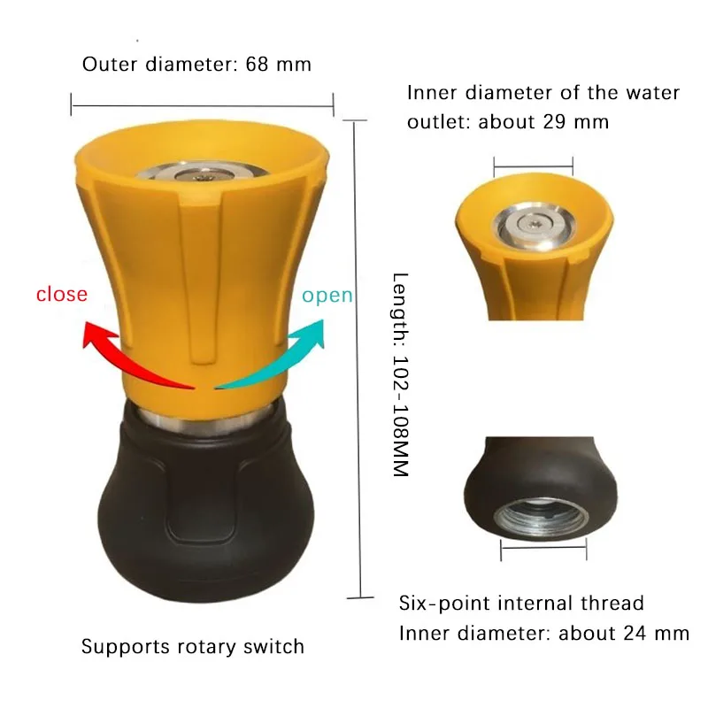 

High-Pressure Water Gun Accessories Fire Sprinkler Water Pump Water Pipe Sprinkler Agricultural Watering Flower And Vegetable
