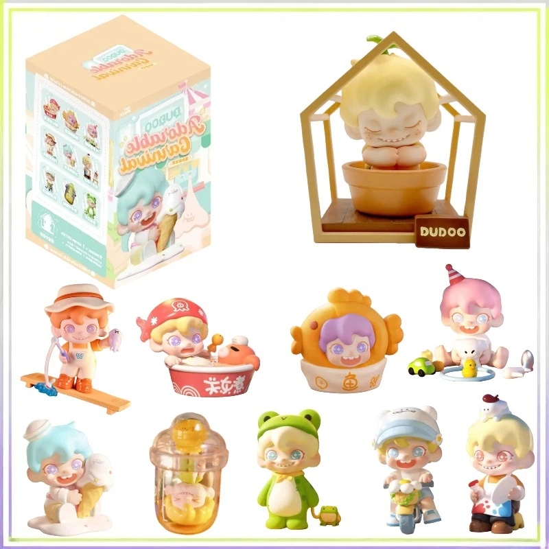 

Подлинная очаровательная карнавальная серия Dudoo, модная игра, виниловая слепая коробка, игрушки, кавайная фигурка, коллекционные настольные украшения, подарки