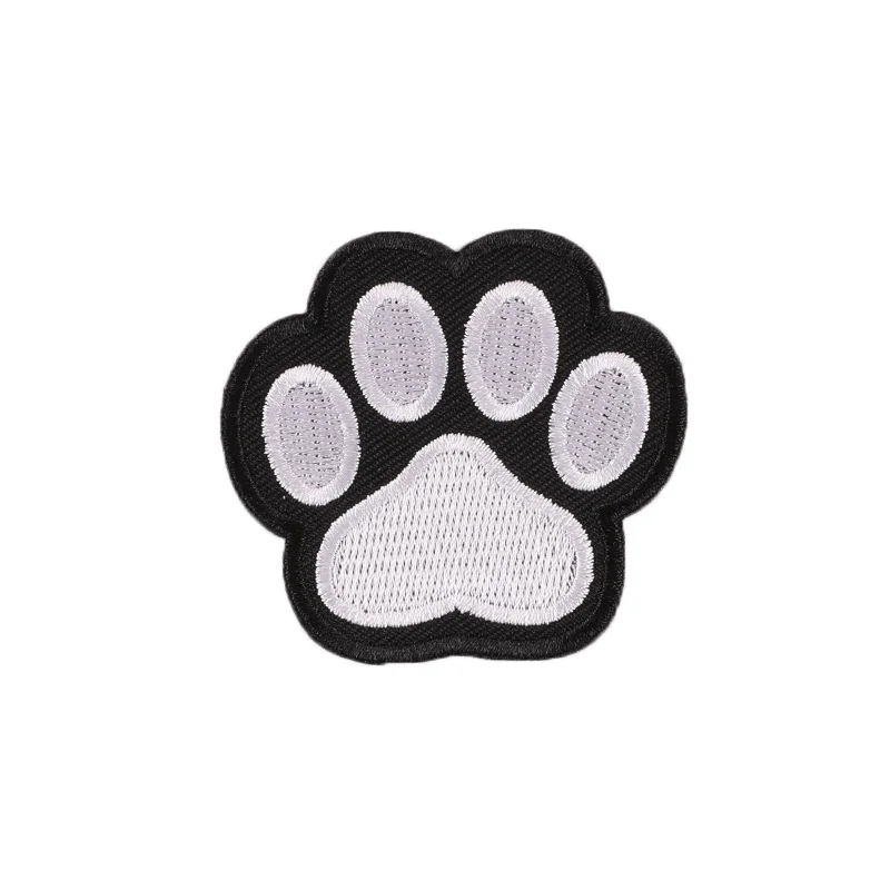 10 Pcs Thermo-sticker for Clothes Patchs Anime Animal Paw Embroidery Cloth Patch Badges Embroidered Custom DIY Applique