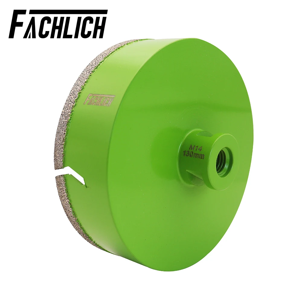 FACHLICH 1pc Dia130mm M14 Diamond Core Drill Bits Ceramic Tile Marble Granite Stone Drilling Crowns Angle Grinder Hole Opener