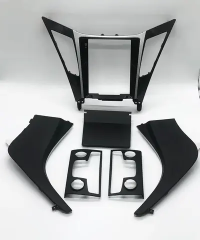 현대 소나타 8 2011-2015 2D 차량용 DVD 프레임 오디오 피팅 어댑터, 대시 트림 키트, 페이시아 패널 라디오 플레이어, 9.7 인치