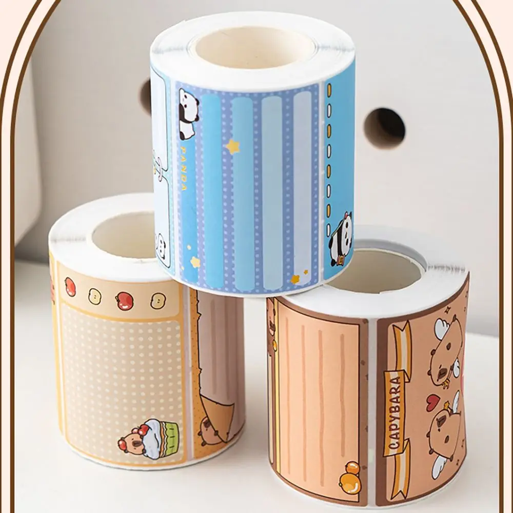 مجموعة ملصقات وسائد مذكرات متعددة الوظائف ، تصميم قابل للانسحاب ، لاصقة كاملة ، ملصقات كابيبارا ، ملصقات قصاصات ذاتية الصنع ، هدايا للطلاب #2