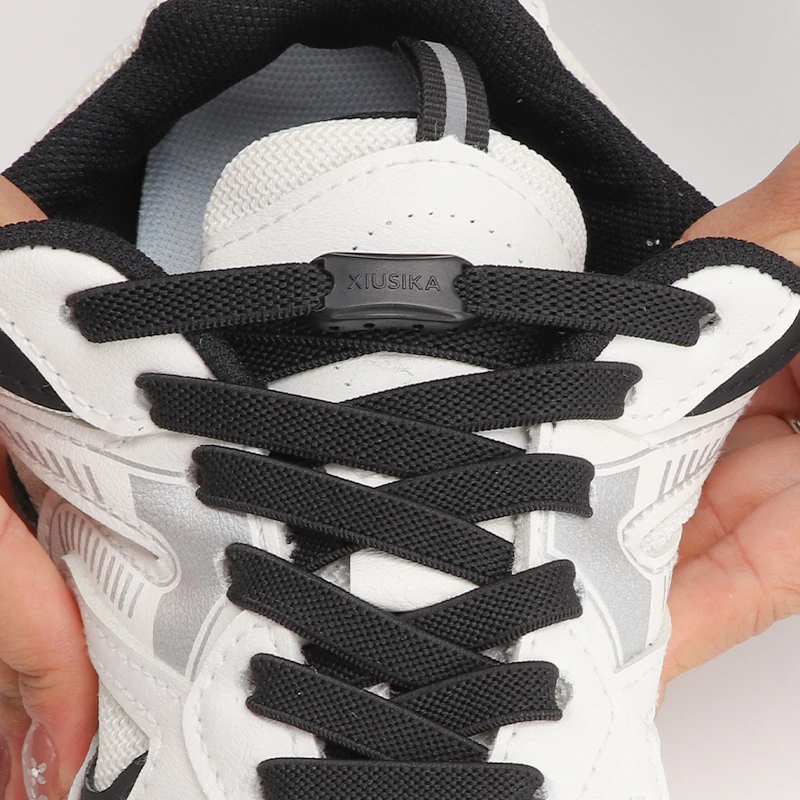 Clearance_No Tie Shoe Laces Elastic Laces for Sneakers Flat 8mm Widened Shoelaces Kids Adult Quick Shoelace Rubber Bands for Sho image 4
