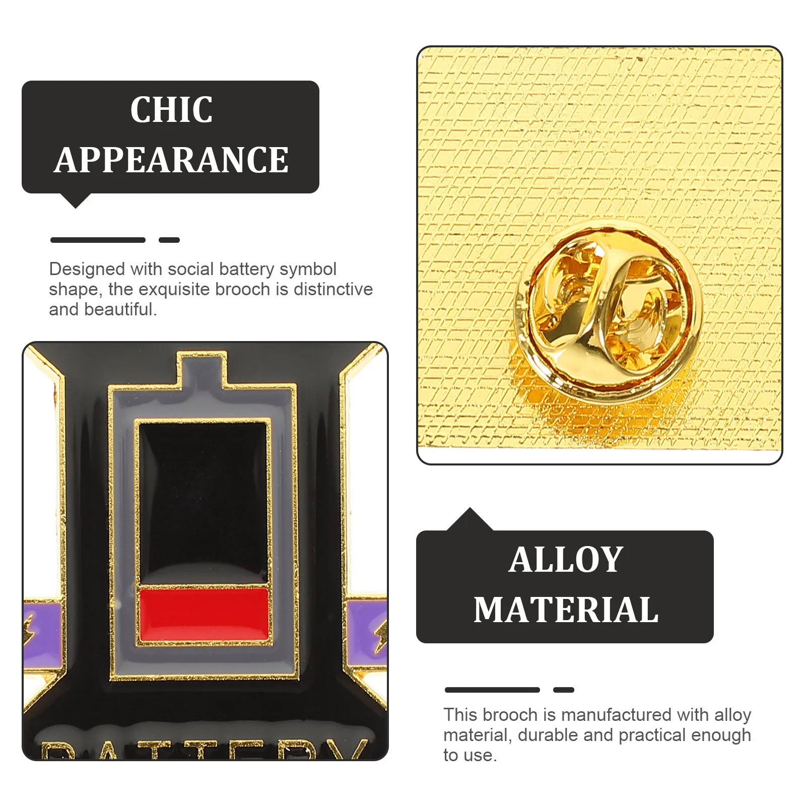 الإبداعية الاجتماعية المنزلق دبوس بروش معدني للملابس السترات فساتين شالات قفل آمن إغلاق دبابيس رمز أنيقة