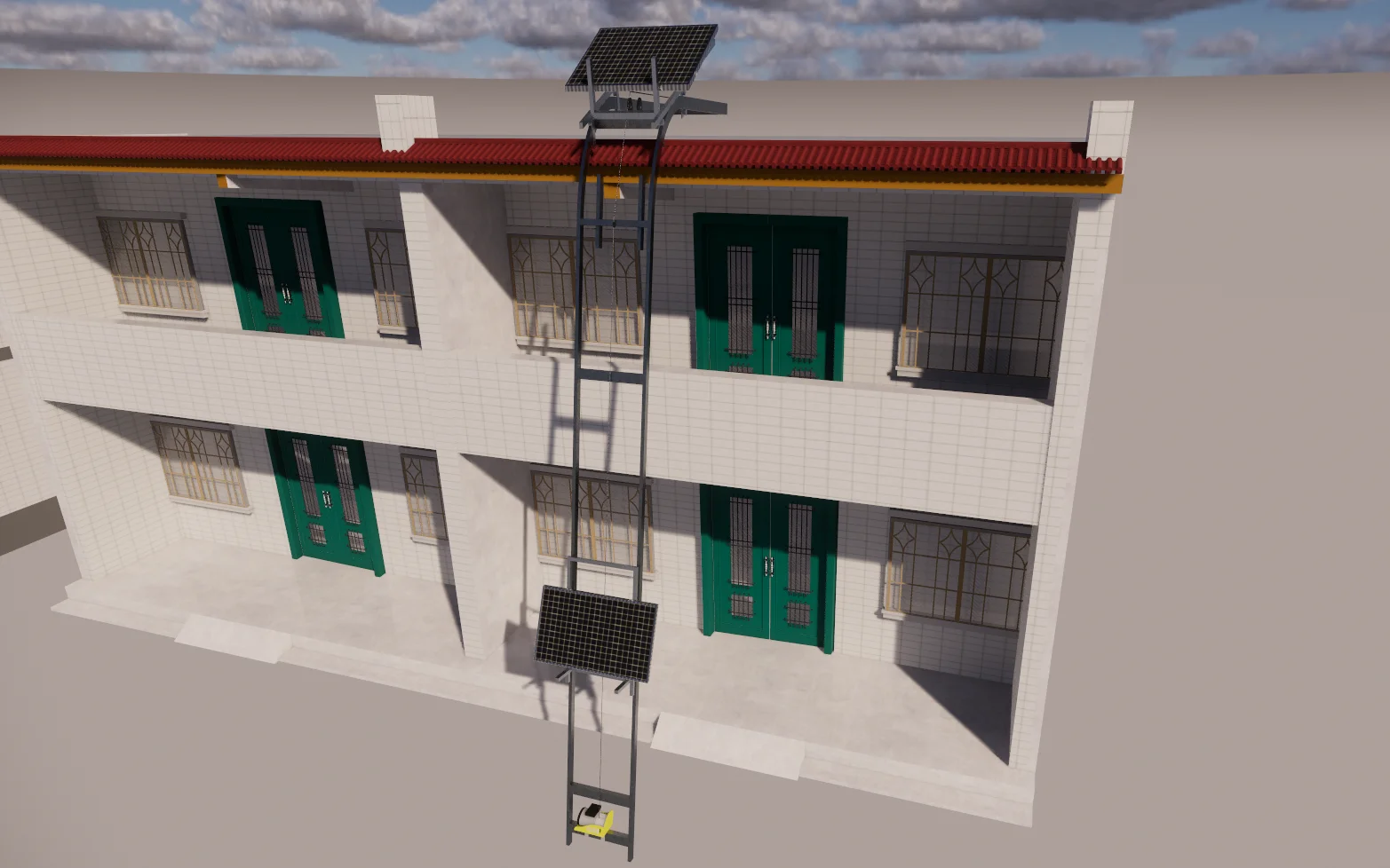 Bewegen Sie die Solarpanel-Hebebühnen des Riemens ch eiben systems für das Solar panel