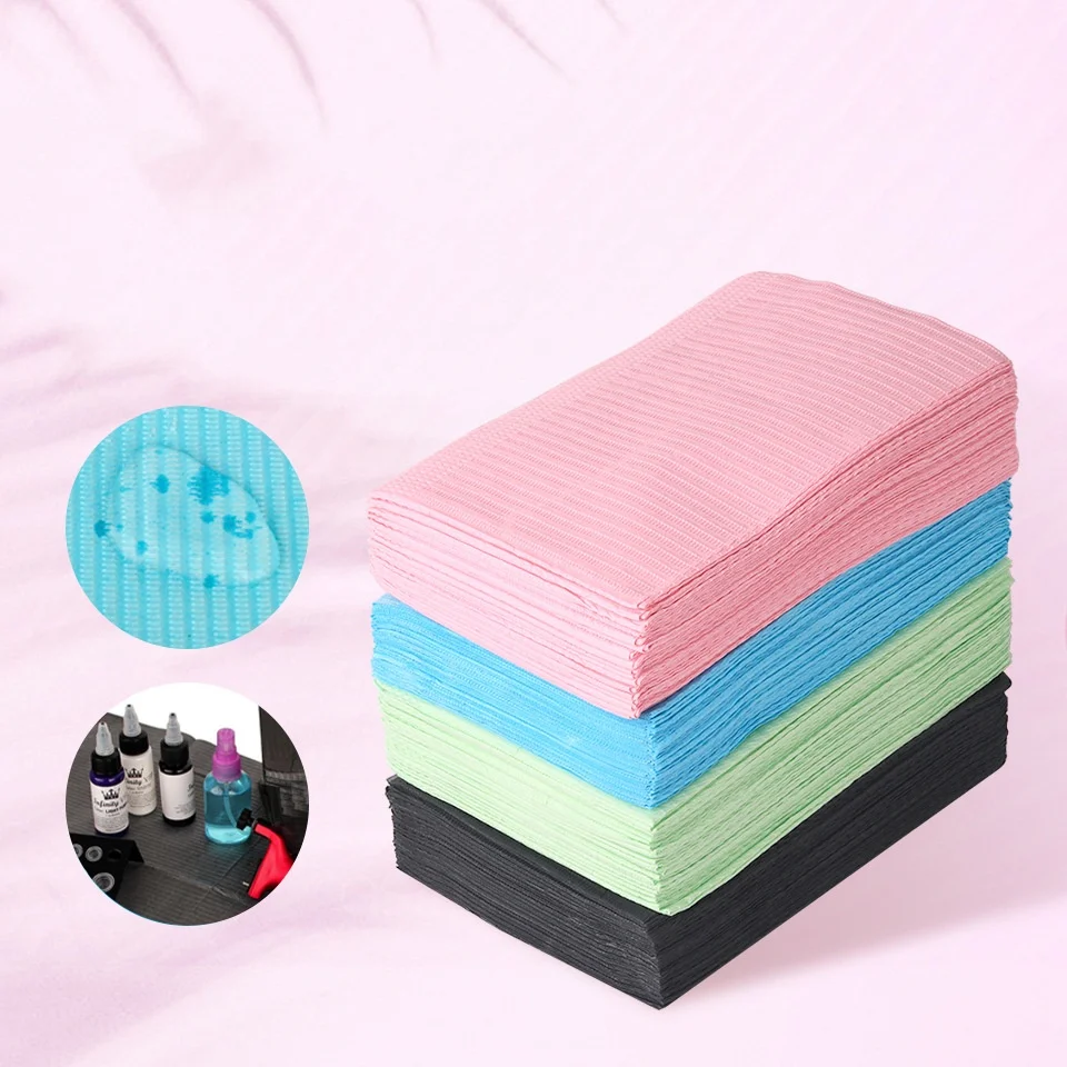 

125Pcs Disposable Tattoo Clean Pad Waterproof Medical Paper Tablecloths Mat Double Layer Sheets Beauty Tattoo Accessories Makeup