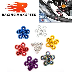 Universal 10PCS M6 Car Styling JDM Stickers,Password Fender Washer,License Plate Bolts,Auto Accessories,Exterior Decoration