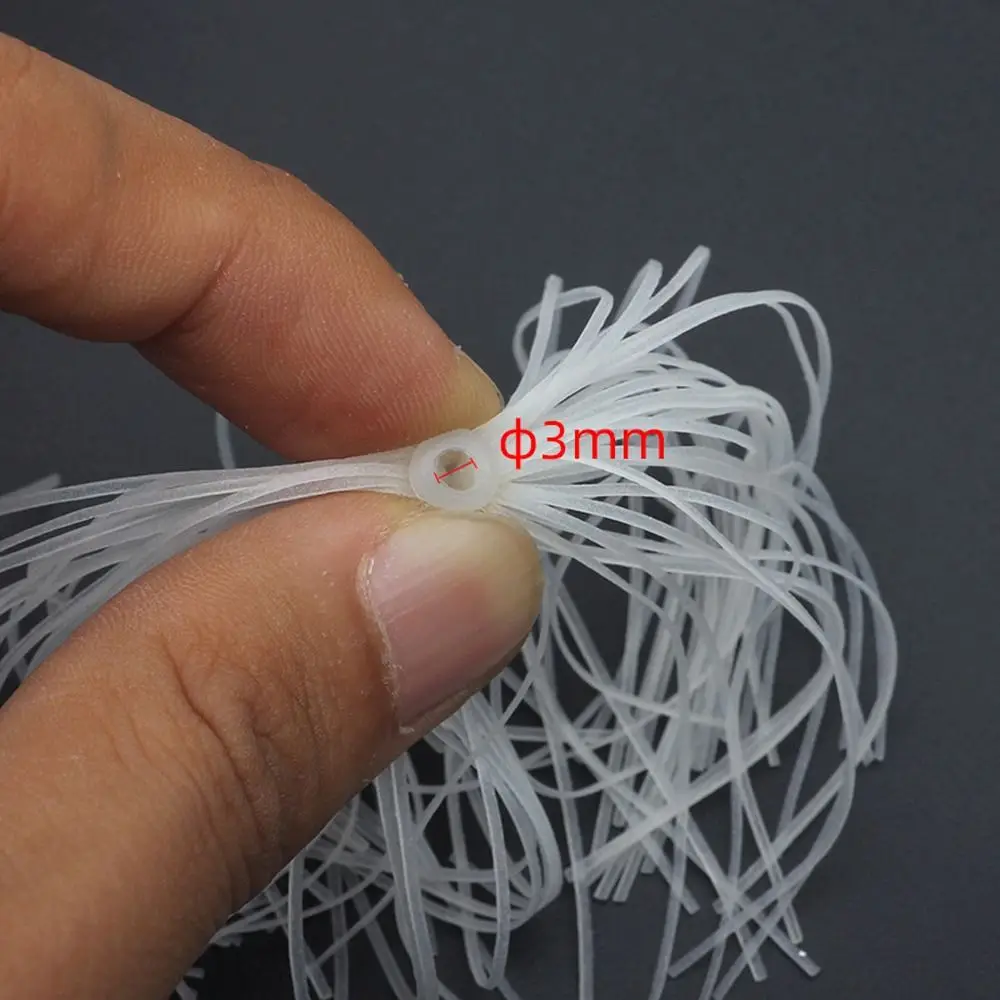 Luminous Fishing Umbrella Skirts 88 Strands Elastic Hole Lure Silicone Skirts Replacement Fly Tying Silicone Jig Skirts - view 6